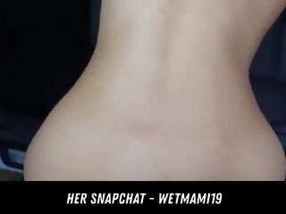cute asian biotch gives uber her snapchat - wetmami19 add