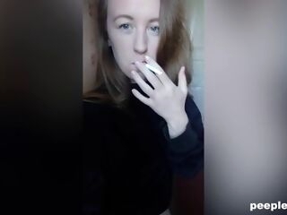 unexperienced sweetheart loves smoking and masturbating